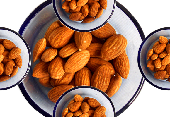 almonds high protein foods